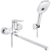 Смеситель для ванной Kroner KRP Makon-C070 с душевым гарнитуром хром CV033862