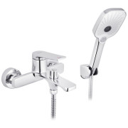 Смеситель для ванной Kroner KRP Makon-C060 с душевым гарнитуром хром CV033864