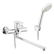Змішувач для ванної кімнати Kroner KRM Elbe-C070 з душовим гарнітуром хром CV014921