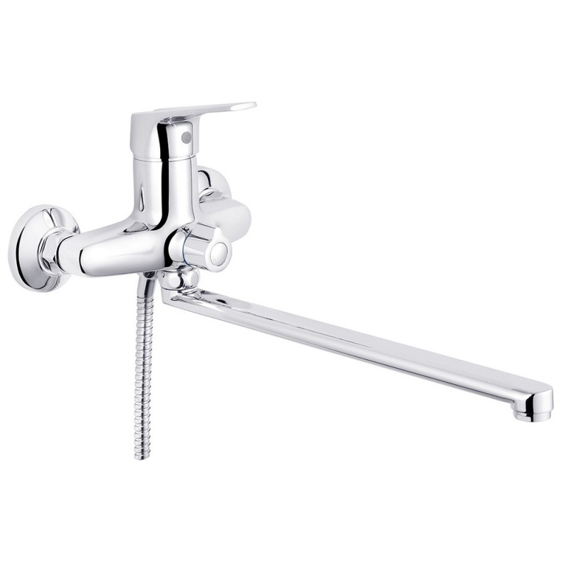 Смеситель для ванной Kroner KRM Odra-C070 с душевым гарнитуром хром CV019269