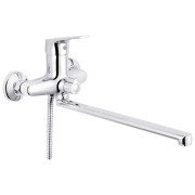 Смеситель для ванной Kroner KRM Odra-C070 с душевым гарнитуром хром CV019269