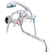 Смеситель для ванной Kroner KRM Rhein-C071 с душевым гарнитуром хром CV017353