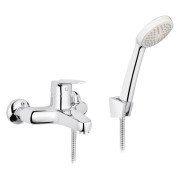 Смеситель для ванной Kroner KRM Odra-C060 с душевым гарнитуром хром CV019268