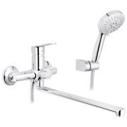 Змішувач для ванної кімнати Kroner KRP Brocken-C070 з душовим гарнітуром хром CV023598
