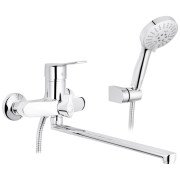 Змішувач для ванної кімнати Kroner KRP Enzo-C070 з душовим гарнітуром хром CV023615