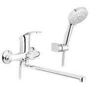 Змішувач для ванної кімнати Kroner KRP Konstante-C071 з душовим гарнітуром хром CV023592