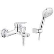 Змішувач для ванної кімнати Kroner KRP Brocken-C060 з душовим гарнітуром хром CV023595