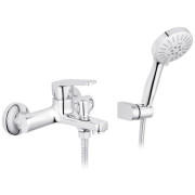 Змішувач для ванної кімнати Kroner KRP Brocken-C060 з душовим гарнітуром хром CV023595