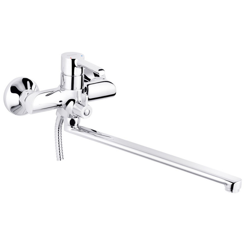 Смеситель для ванной Kroner KRP Essen-C070 с душевым гарнитуром хром CV024329