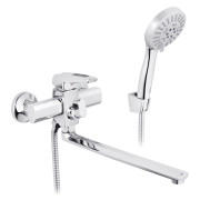 Змішувач для ванної кімнати Kroner KRM Kante-C070 з душовим гарнітуром хром CV023580