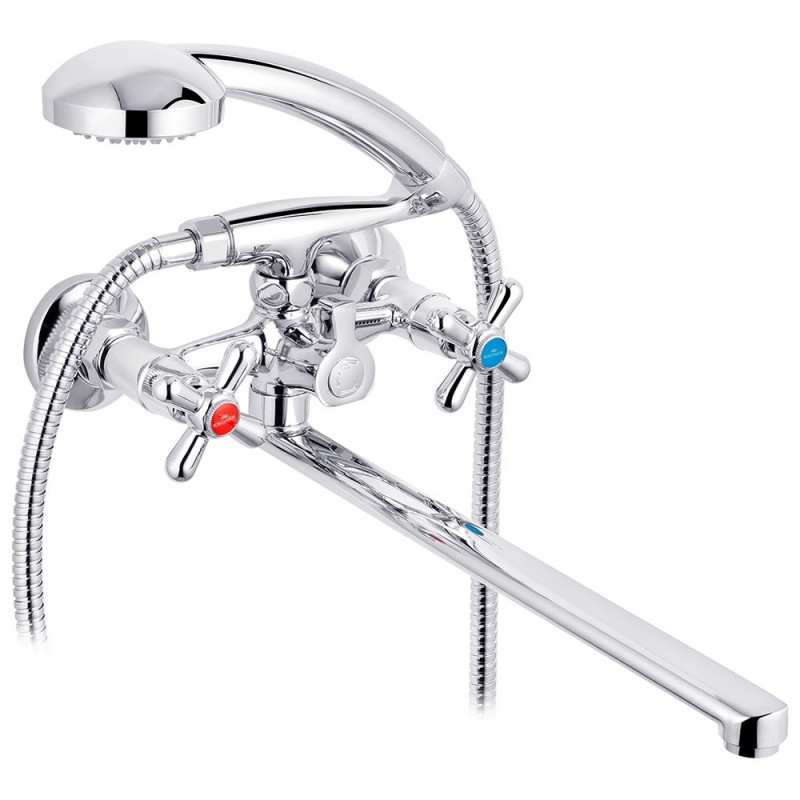 Змішувач для ванної кімнати Kroner KRP Royce-C070 з душовим гарнітуром хром CV029047