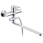 Смеситель для ванной Kroner KRM Elbe-C072 с душевым гарнитуром хром CV029680