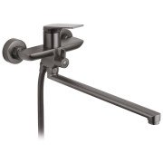 Смеситель для ванной Kroner KRP Graz-GRP070 с душевым гарнитуром графит CV031334