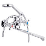 Смеситель для ванной Kroner KRM Rhein-C072 с душевым гарнитуром хром CV018076