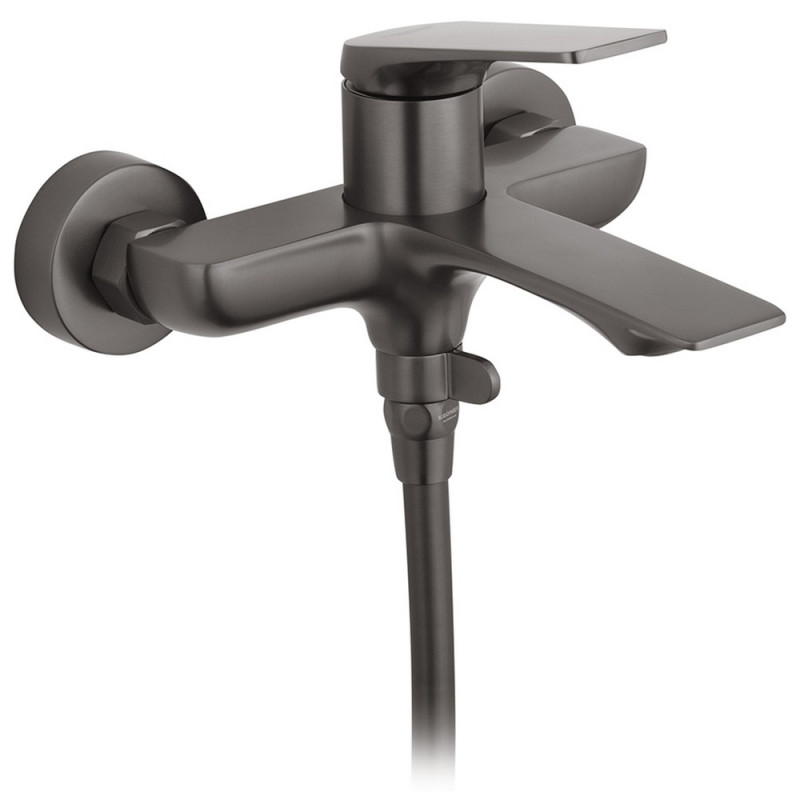 Смеситель для ванной Kroner KRP Graz-GRP060 с душевым гарнитуром графит CV031335