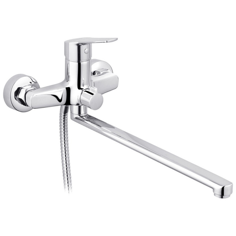 Смеситель для ванной Kroner KRP Hagen-C070 с душевым гарнитуром хром CV032243