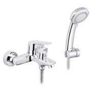 Змішувач для ванної кімнати Kroner KRP Hagen-C06 з душовим гарнітуром хром CV032255