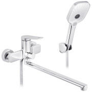 Змішувач для ванної кімнати Kroner KRP Makon-C070 з душовим гарнітуром хром CV033862