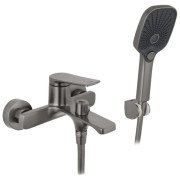 Змішувач для ванної кімнати Kroner KRP Makon-GRP060 з душовим гарнітуром графіт CV033863