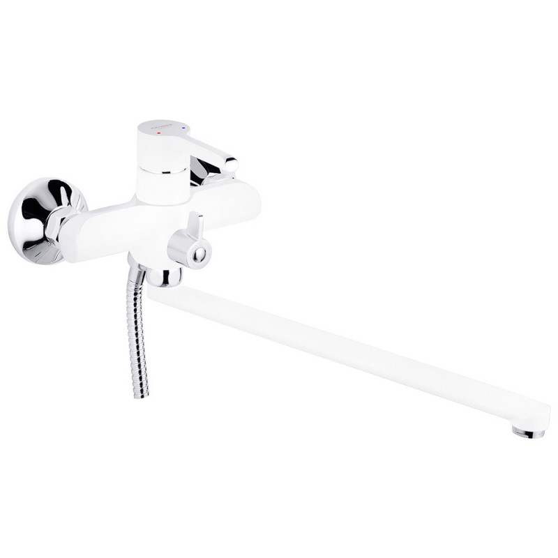 Смеситель для ванной Kroner KRP Essen-W070 с душевым гарнитуром хром CV024331