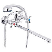 Смеситель для ванной Kroner KRM Rhein-C070 с душевым гарнитуром хром CV016435