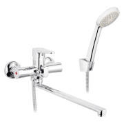 Змішувач для ванної кімнати Kroner KRM Elbe-C070 з душовим гарнітуром хром CV014921