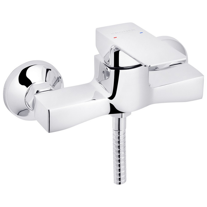 Змішувач для душу Kroner KRP Harz-C050 з душовим гарнітуром хром CV023611