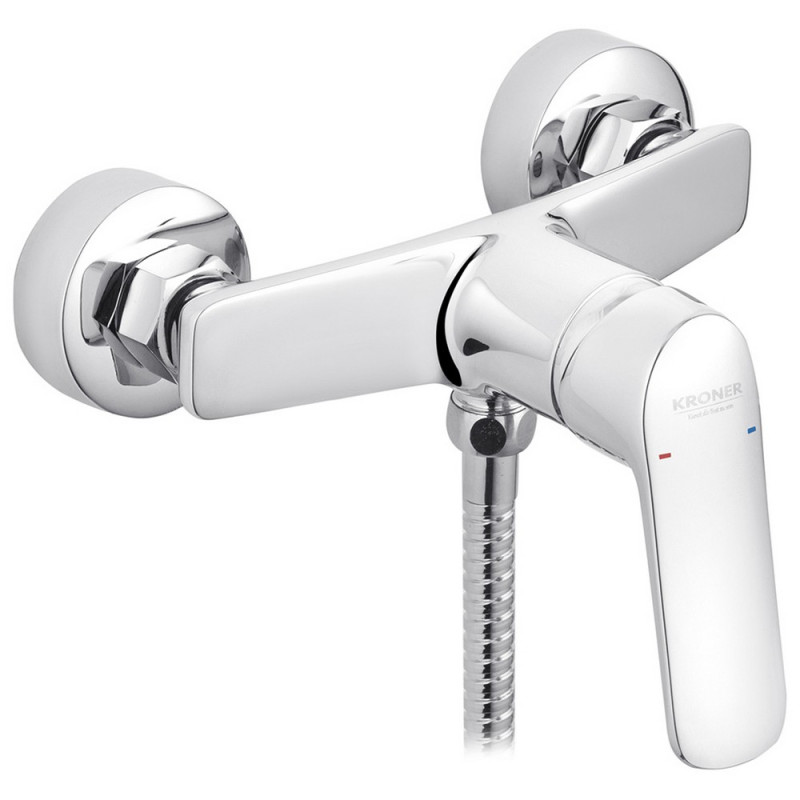 Змішувач для душу Kroner KRP Dorn-C050 з душовим гарнітуром хром CV033917