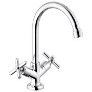 Змішувач для кухні Kroner KRM Aller-C030 двовентильний хром CV012064