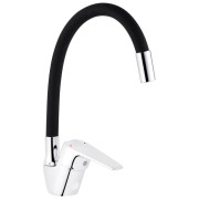 Змішувач для кухні Kroner KRM Odra-C032BLK одноважільний хром/чорний CV021167