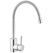 Змішувач для кухні Kroner KRP Edelstahl Klassisch-ESG035-1 із гнучким виливом нікель CV023002