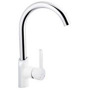 Змішувач для кухні Kroner KRP Essen-W030 одноважільний хром/білий CV024334