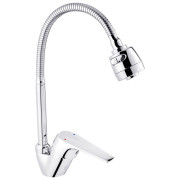 Змішувач для кухні Kroner KRM Odra-C038-1 з гнучким виливом хром CV021194