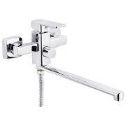 Змішувач для ванної кімнати Kroner KRM Ems-C070 з душовим гарнітуром хром CV017358