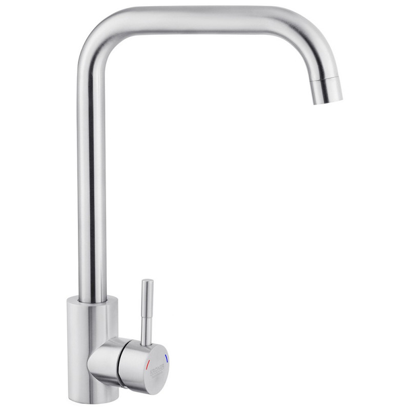 Змішувач для кухні Kroner KRP Edelstahl Klassisch-ESG037 нікель одноважільний CV023001
