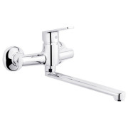 Смеситель для кухни Kroner KRP Brocken-С040 настенный однорычажный хром CV023597