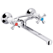 Змішувач для кухні Kroner KRM Rhein-C040 настінний двовентильний хром CV014916