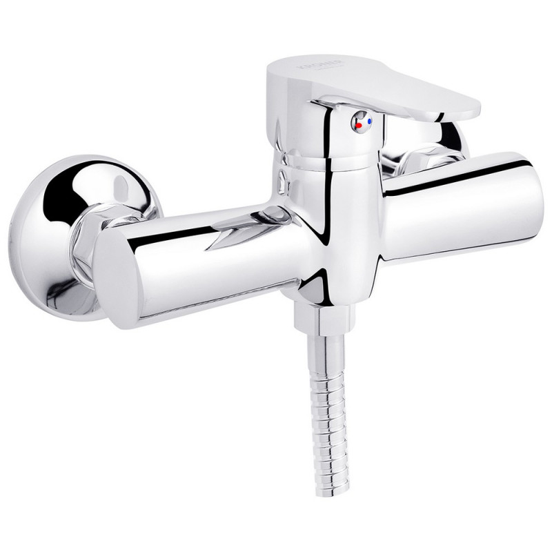 Змішувач для душу Kroner KRM Elbe-C050 з душовим гарнітуром хром CV017354