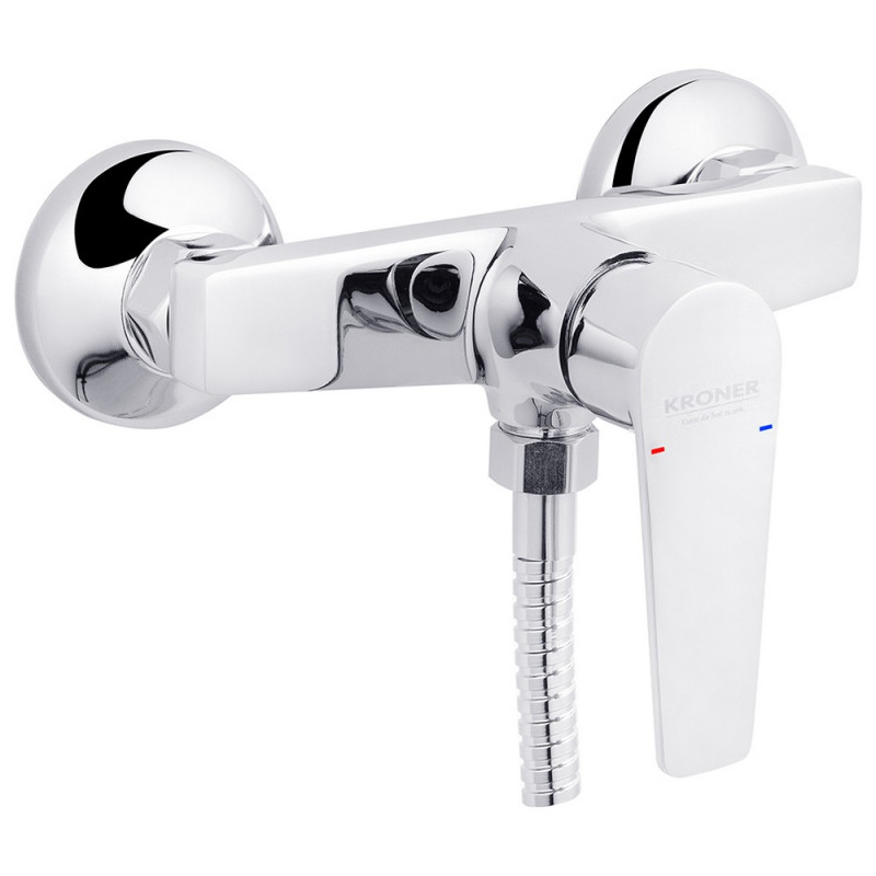 Смеситель для душа Kroner KRP Eifel-C050 с душевым гарнитуром хром CV023610