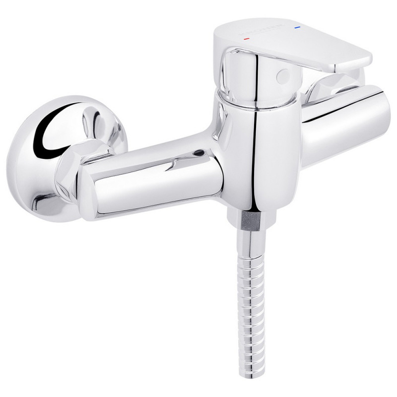 Змішувач для душу Kroner KRP Brocken-C050 з душовим гарнітуром хром CV023596