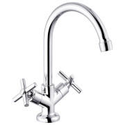 Змішувач для кухні Kroner KRM Aller-C030 двовентильний хром CV012064