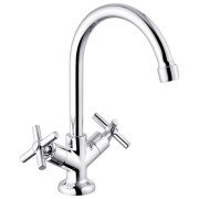 Змішувач для кухні Kroner KRM Aller-C030 двовентильний хром CV012064