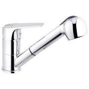 Змішувач для кухні Kroner KRM Odra-C030-T з висувним виливом хром CV021127