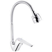 Змішувач для кухні Kroner KRM Odra-C038-1 з гнучким виливом хром CV021194