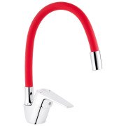 Смеситель для кухни Kroner KRM Odra-C032RED однорычажный хром/красный CV021172