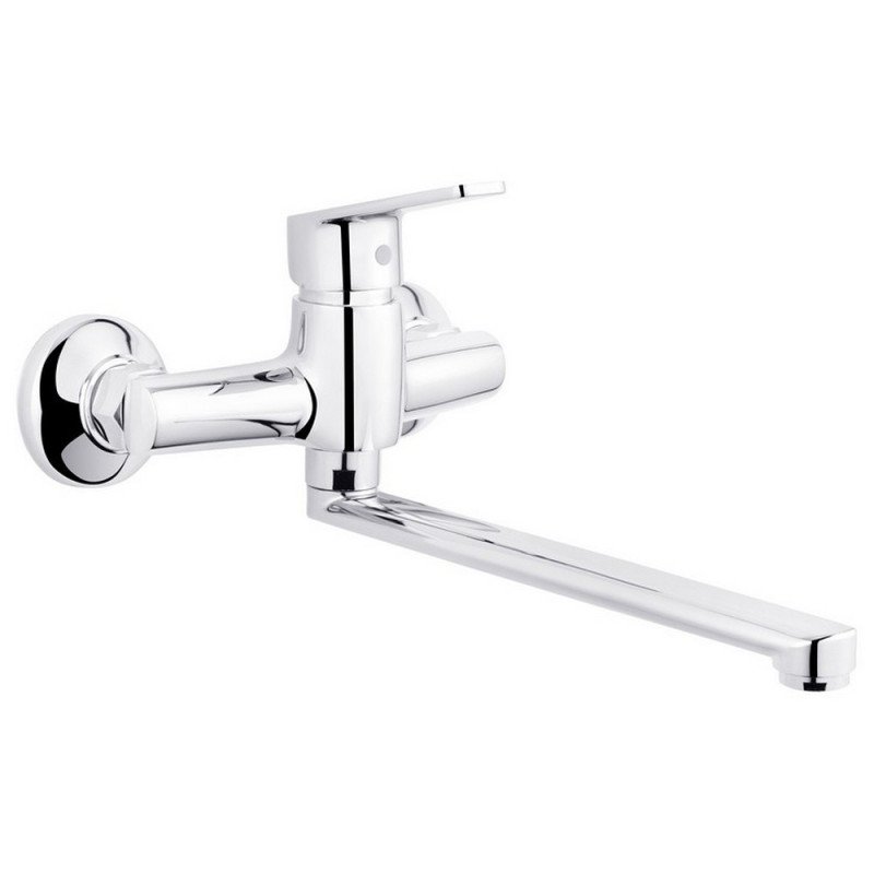 Змішувач для кухні Kroner KRP Brocken-С040 настінний одноважільний хром CV023597