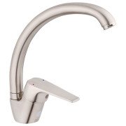 Змішувач для кухні Kroner KRM Odra-N035 одноважільний нікель CV021219