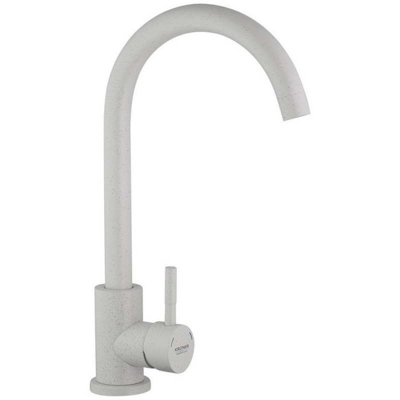 Змішувач для кухні Kroner KRP Edelstahl Klassisch-WEI035 одноважільний білий CV023007