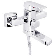 Змішувач для ванної кімнати Kroner KRM Ems-C060 з душовим гарнітуром хром CV017357