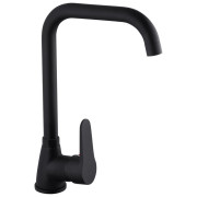 Смеситель для кухни Kroner KRM Elbe-SCH030 однорычажный черный CV023771